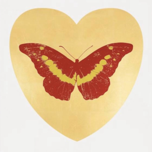 I Love You (Gold leaf, Poppy Red, Oriental gold)