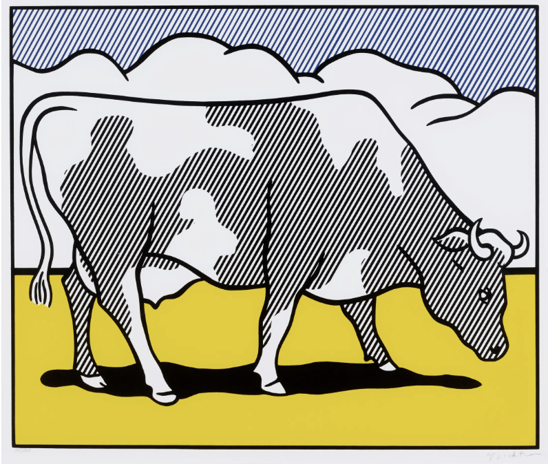 Cow Going Abstract